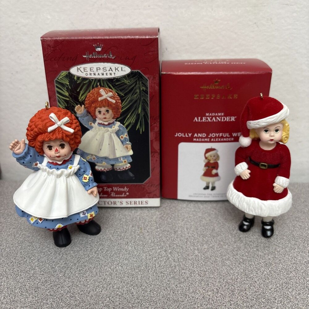 Hallmark Keepsake Madame Alexander Ornament Wendy Lot, Mop Top, Jolly & Joyful